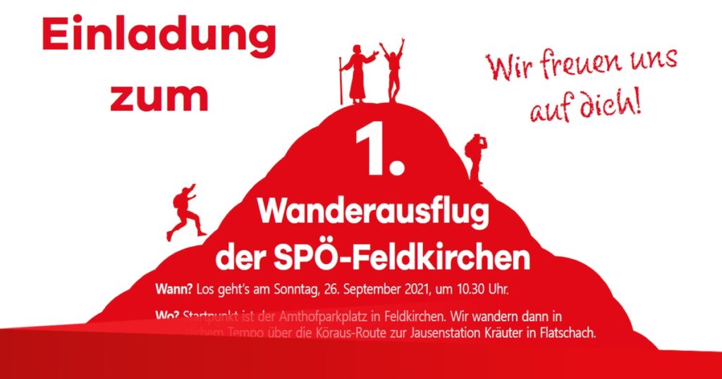 1. Wanderausflug der SPÖ Feldkirchen