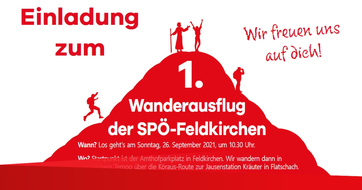1. Wanderausflug der SP&Ouml; Feldkirchen
